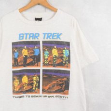 画像1: 90's STAR TREK USA製 "THREE TO BEAM UP MR. SCOTT!" SFテレビドラマプリントTシャツ XL (1)