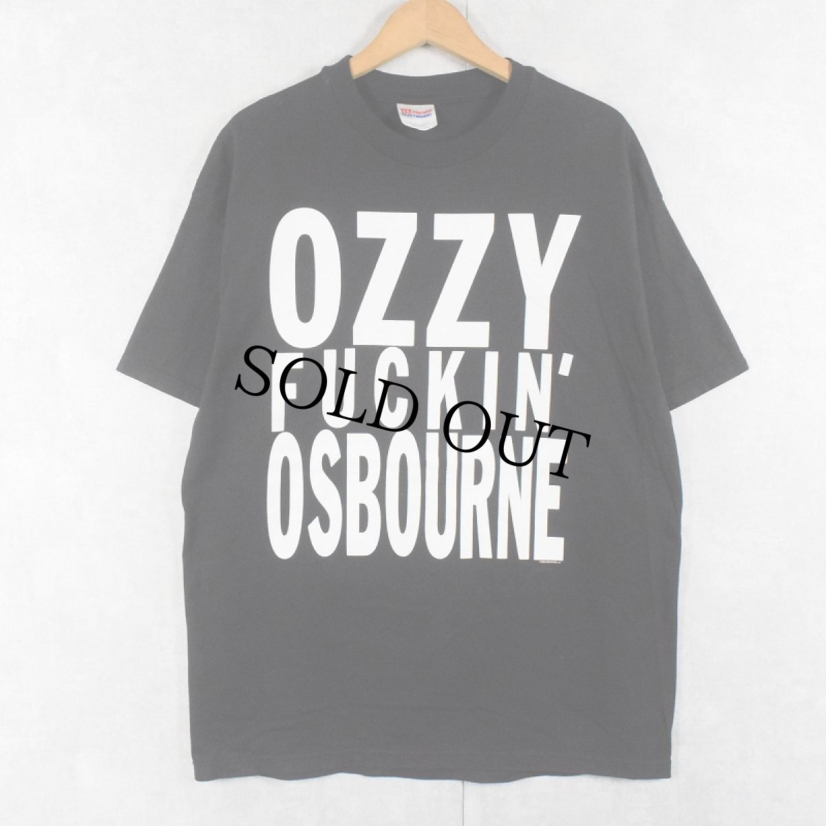 画像1: OZZY OSBOURNE ヘヴィメタル・ミュージシャン プリントTシャツ BLACK L (1)