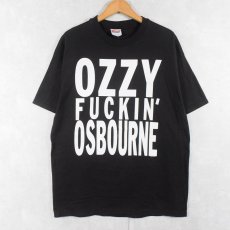 画像1: OZZY OSBOURNE ヘヴィメタル・ミュージシャン プリントTシャツ BLACK L (1)