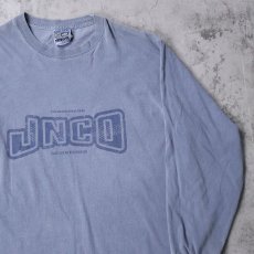 画像1: 2000's JNCO ロゴプリント 後染めロンT L (1)