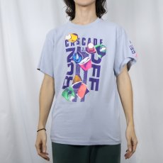画像2: 90's NIKE 銀タグ USA製 "CASCADE RUN OFF" プリントTシャツ L (2)