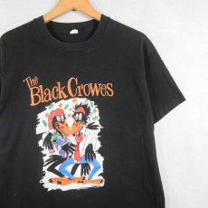画像1: 90's The Black Crowes USA製 ロックバンド ツアープリントTシャツ BLACK XL (1)