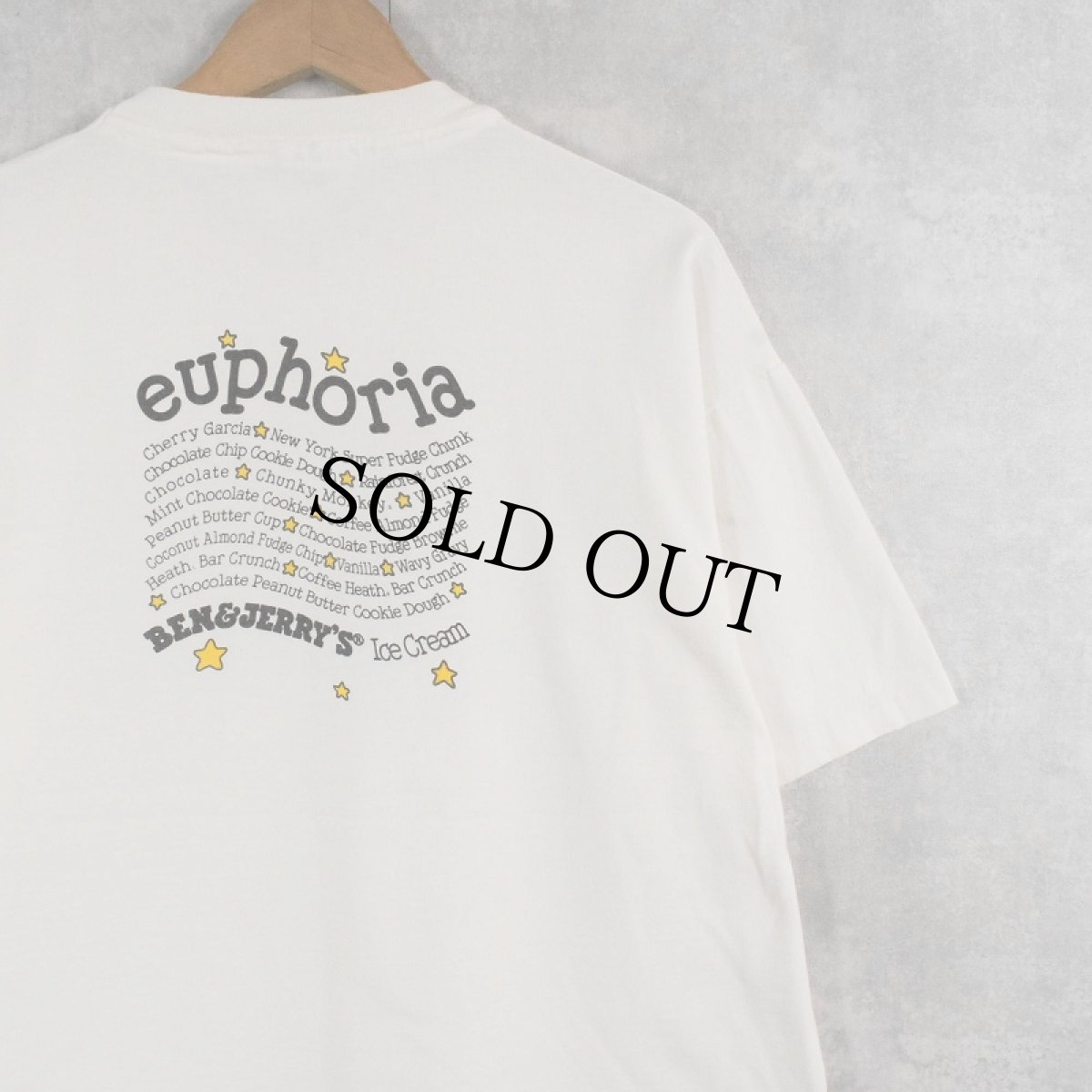画像2: 90's BEN&JERRY'S "euphoria" USA製 企業プリントTシャツ XL (2)