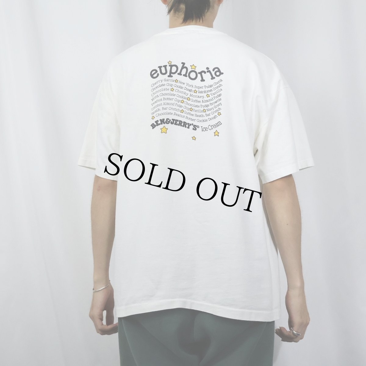 画像4: 90's BEN&JERRY'S "euphoria" USA製 企業プリントTシャツ XL (4)