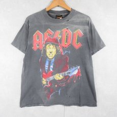 画像1: 90's AC/DC USA製 ロックバンド プリントTシャツ BLACK L (1)