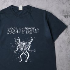 画像1: Rotfest デスメタルフェスティバルTシャツ BLACK L (1)