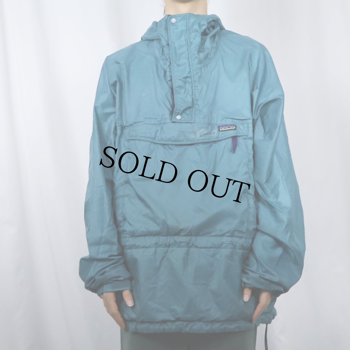 画像2: 90's Patagonia スーパープルマ ナイロンアノラックパーカー XXL (2)