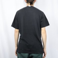 画像3: 90's NIKE 銀タグ USA製 ロゴプリントTシャツ BLACK XL (3)