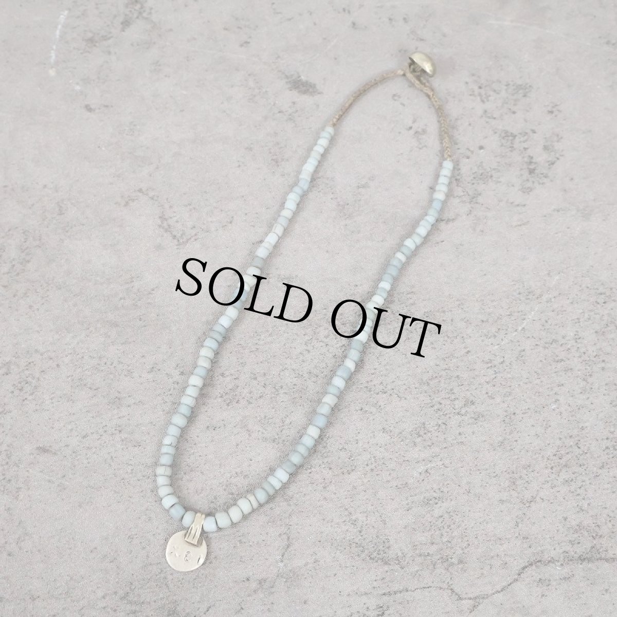 画像1: RORAN "Antique grass beads × old silver" ネックレス (1)