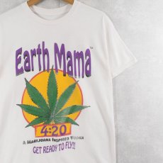 画像1: Earth Mama 4:20 ガンジャプリントTシャツ (1)