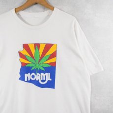 画像1: 90's "NORML" ガンジャプリントTシャツ (1)