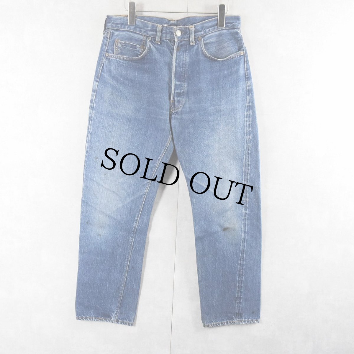 画像1: 60~70's LEVI'S 501 BIGE デニムパンツ W32 (1)