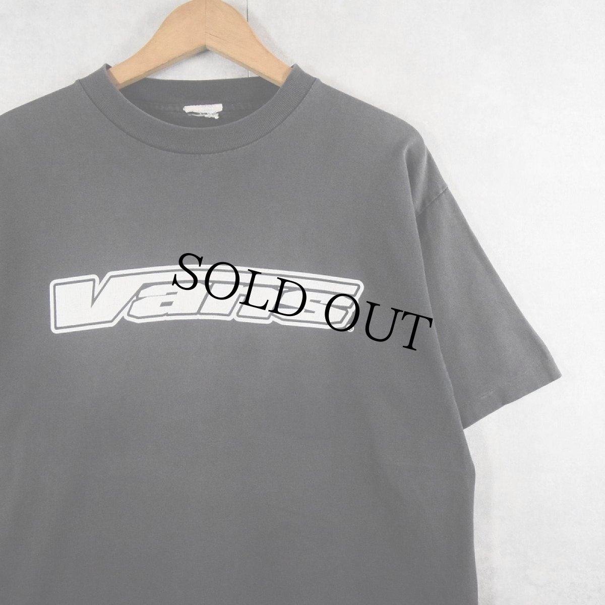 画像1: VANS ロゴプリントTシャツ BLACK (1)