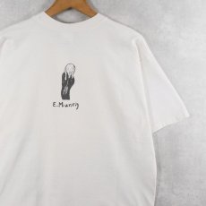 画像2: 90's Edvard Munch USA製 "叫び" アートプリントTシャツ L (2)