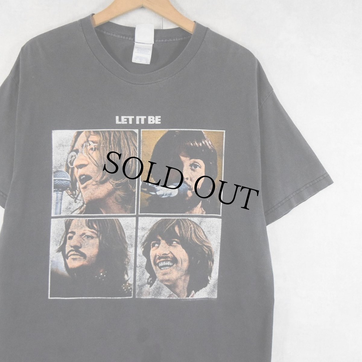 画像1: 2005 THE BEATLES "LET IT BE" ロックバンドTシャツ BLACK L (1)
