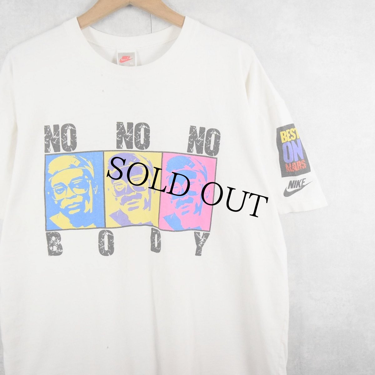 画像1: 90's NIKE × SPIKE LEE 銀タグ USA製 "MARS BLACKMON" プリントTシャツ XL (1)