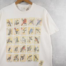 画像1: 90's PLANET THE EARTH USA製 野鳥 プリントTシャツ L (1)