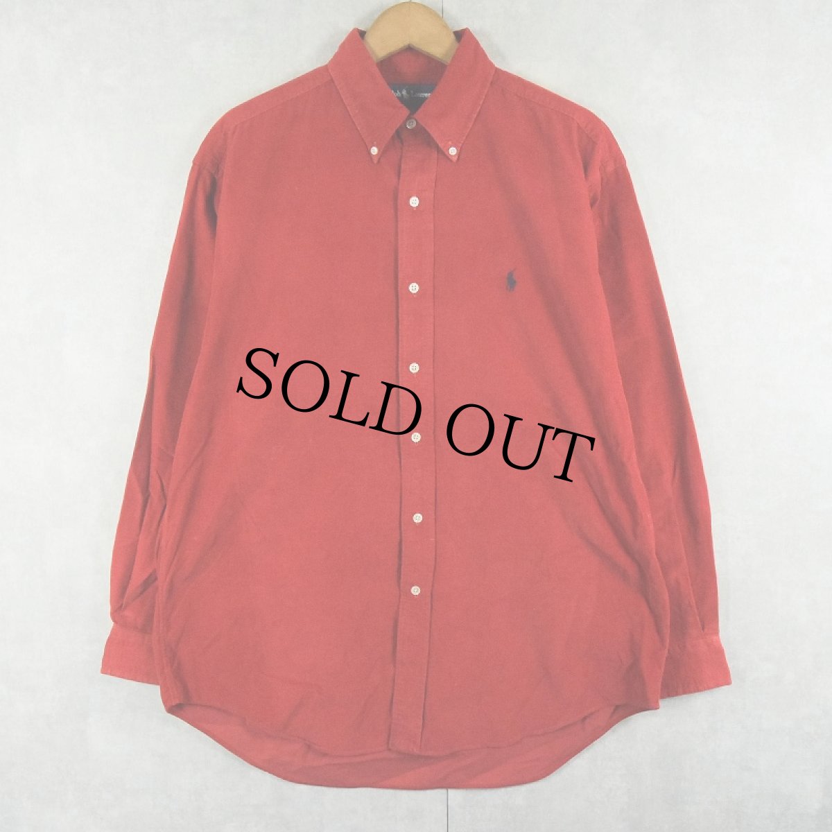 画像1: POLO Ralph Lauren "BLAKE" ロゴ刺繍 コーデュロイ ボタンダウンシャツ M (1)