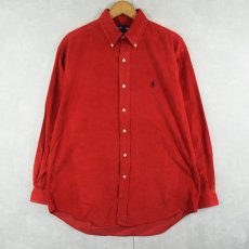 画像1: POLO Ralph Lauren "BLAKE" ロゴ刺繍 コーデュロイ ボタンダウンシャツ M (1)