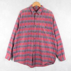 画像1: Patagonia チェック柄 コットンシャツ L (1)