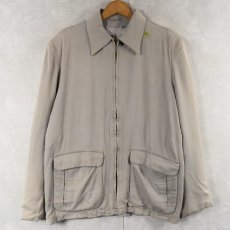 画像1: 50〜60's レーヨンギャバジンジャケット  (1)