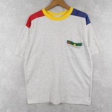 画像1: 80〜90's PETER POPOVITCH 無地ポケットTシャツ (1)