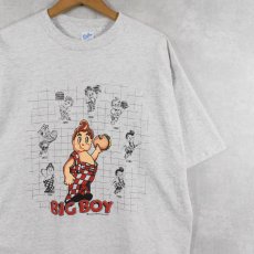 画像1: 90's BIG BOY USA製 ファミレス キャラクタープリントTシャツ XL (1)