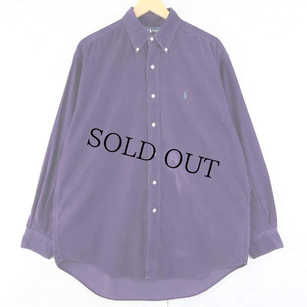 画像1: Ralph Lauren "BLAKE" コーデュロイ ボタンダウンシャツ M (1)