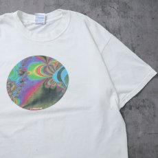 画像1: "CITIBANK" フラクタルアートプリントTシャツ XL (1)