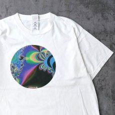 画像1: "CITIBANK" フラクタルアートプリントTシャツ XL (1)