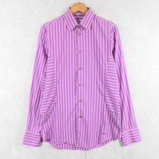 画像1: Vivienne Westwood ITALY製 ストライプ柄 コットン×ナイロンシャツ SIZE2 (1)