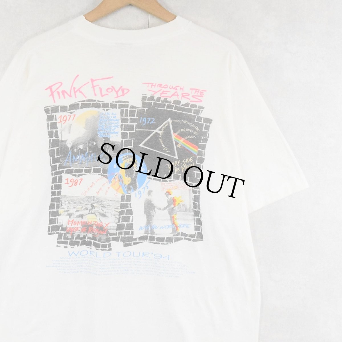 画像2: 90's PINK FLOYD ロックバンドツアーTシャツ XL (2)