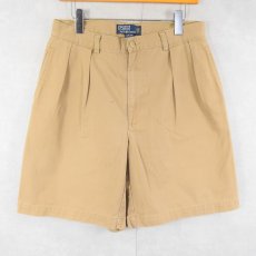 画像2: POLO Ralph Lauren "TYLER SHORT" 2タック チノショーツ W31 (2)