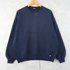 画像1: RUSSELL ATHLETIC USA製 無地スウェット NAVY (1)