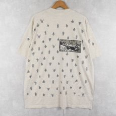 画像2: 90's rel-e-vant products USA製 レフェリー柄 マルチプリントTシャツ XL (2)
