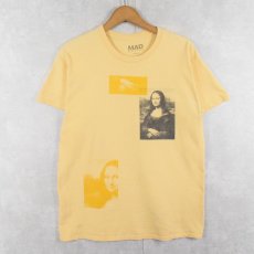 画像1: MAD ENGINE "Mona Lisa" アートプリントTシャツ M (1)