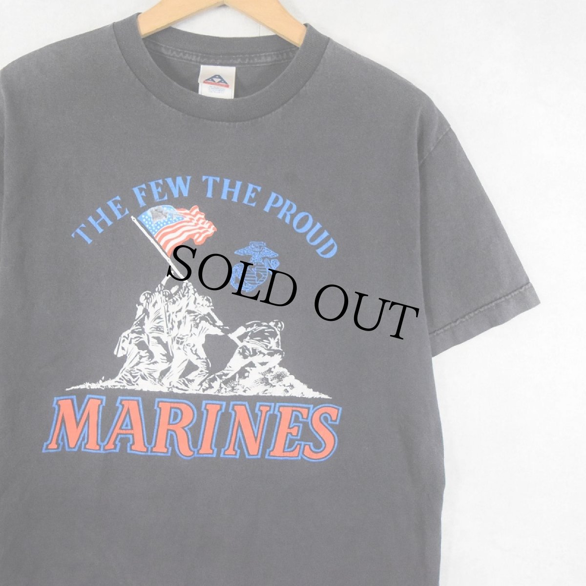 画像1: 2000's MARINES "THE FEW THE PROUD" プリントTシャツ BLACK M (1)