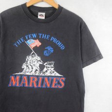 画像1: 2000's MARINES "THE FEW THE PROUD" プリントTシャツ BLACK M (1)