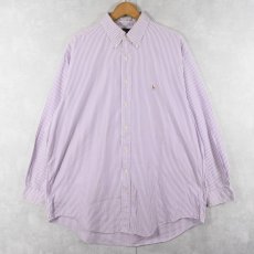 画像1: Ralph Lauren "YARMOUTH" ストライプ柄 ボタンダウンコットンシャツ 17-34 (1)