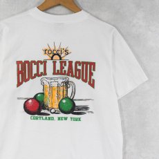 画像2: 90's BIRRA MORETTI USA製 イタリアンビールメーカープリントTシャツ L (2)