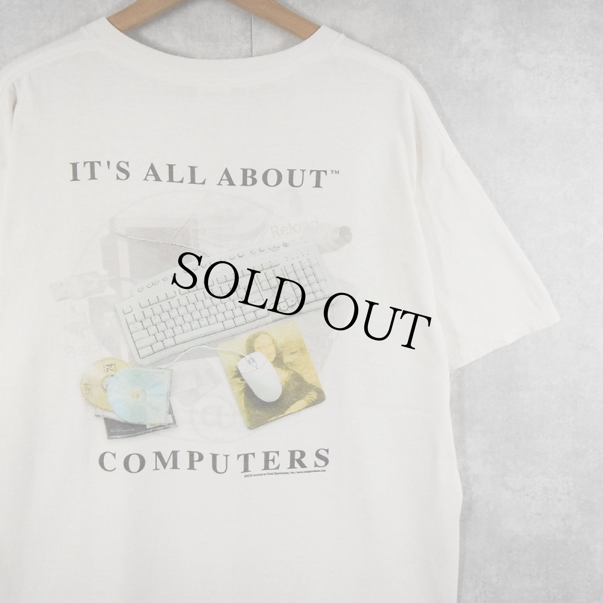 画像1: 2000's "IT'S ALL ABOUT COMPUTERS" プリントTシャツ L (1)