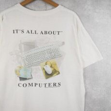 画像1: 2000's "IT'S ALL ABOUT COMPUTERS" プリントTシャツ L (1)
