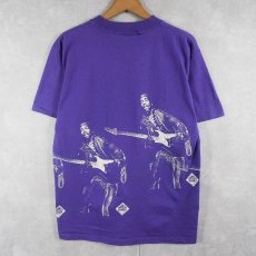 画像2: 90's Jimi Hendrix USA製 ミュージシャン 試し刷りTシャツ L (2)