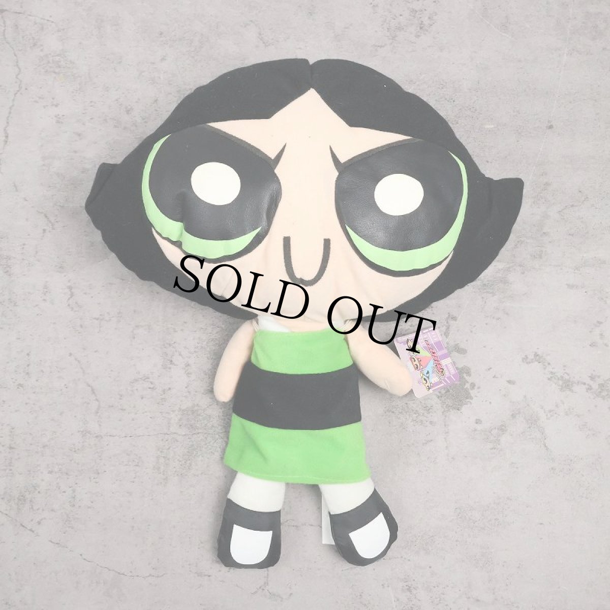 画像1: 1999 The Powerpuff Girls "Buttercup" キャラクター ぬいぐるみ (1)