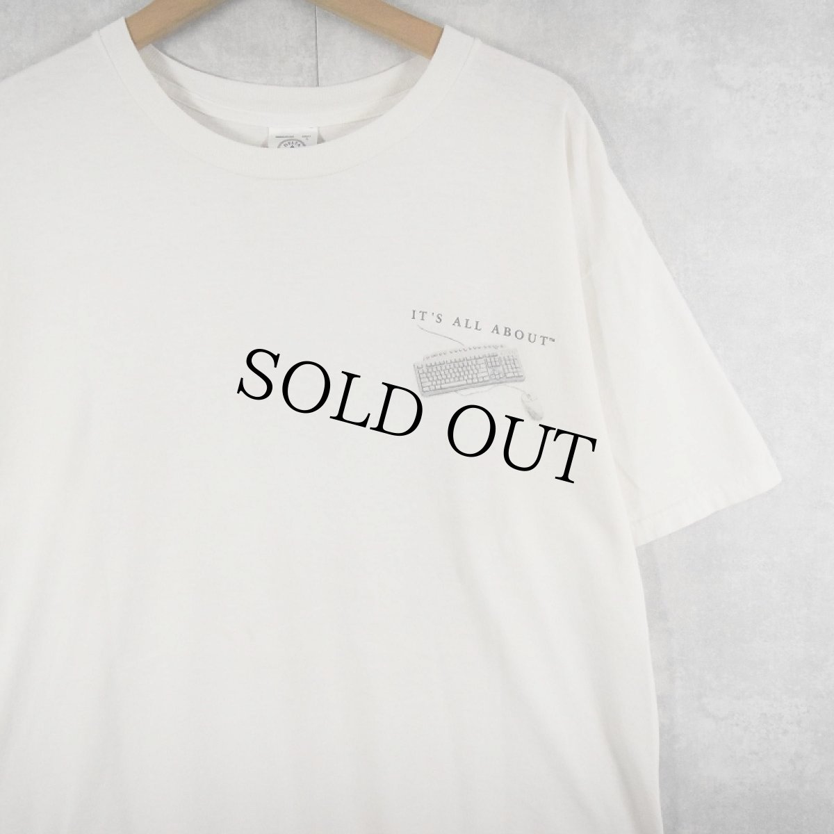 画像2: 2000's "IT'S ALL ABOUT COMPUTERS" プリントTシャツ L (2)