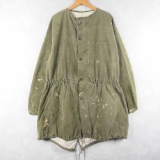 画像1: 60's U.S.ARMY ペンキペイント ガスプロテクティブコート SMALL (1)