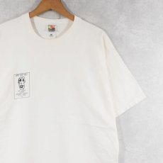 画像1: 90's VINI VIDI VICI USA製  "官能的な死" パロディプリント フェスティバルTシャツ XL (1)