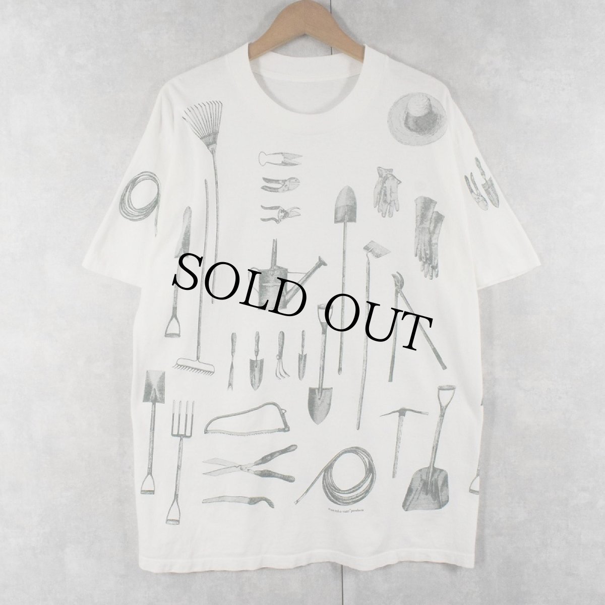 画像1: 90's rel-e-vant products 工具プリントTシャツ (1)