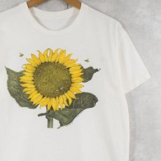 画像1: LIBERTY GRAPHICS "Dianna Dee Tyler" 向日葵イラストプリントTシャツ (1)