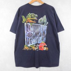 画像1: 90's Budweiser "ABC Sports Monday Night Football" ビールメーカープリントTシャツ NAVY 2X (1)